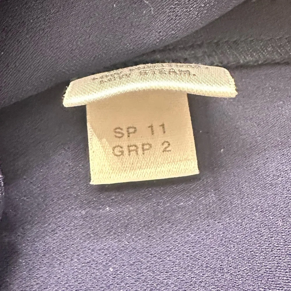 St. John Navy Crepe Wide-Leg Trousers | Made in USA | Size 10 - Picture 6 of 6